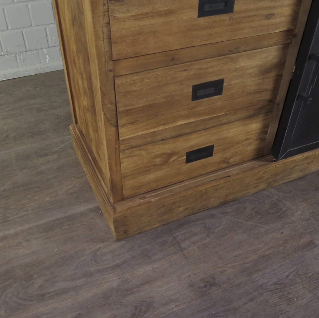 Vitrine Bücherschrank Teakholz 1,92 m