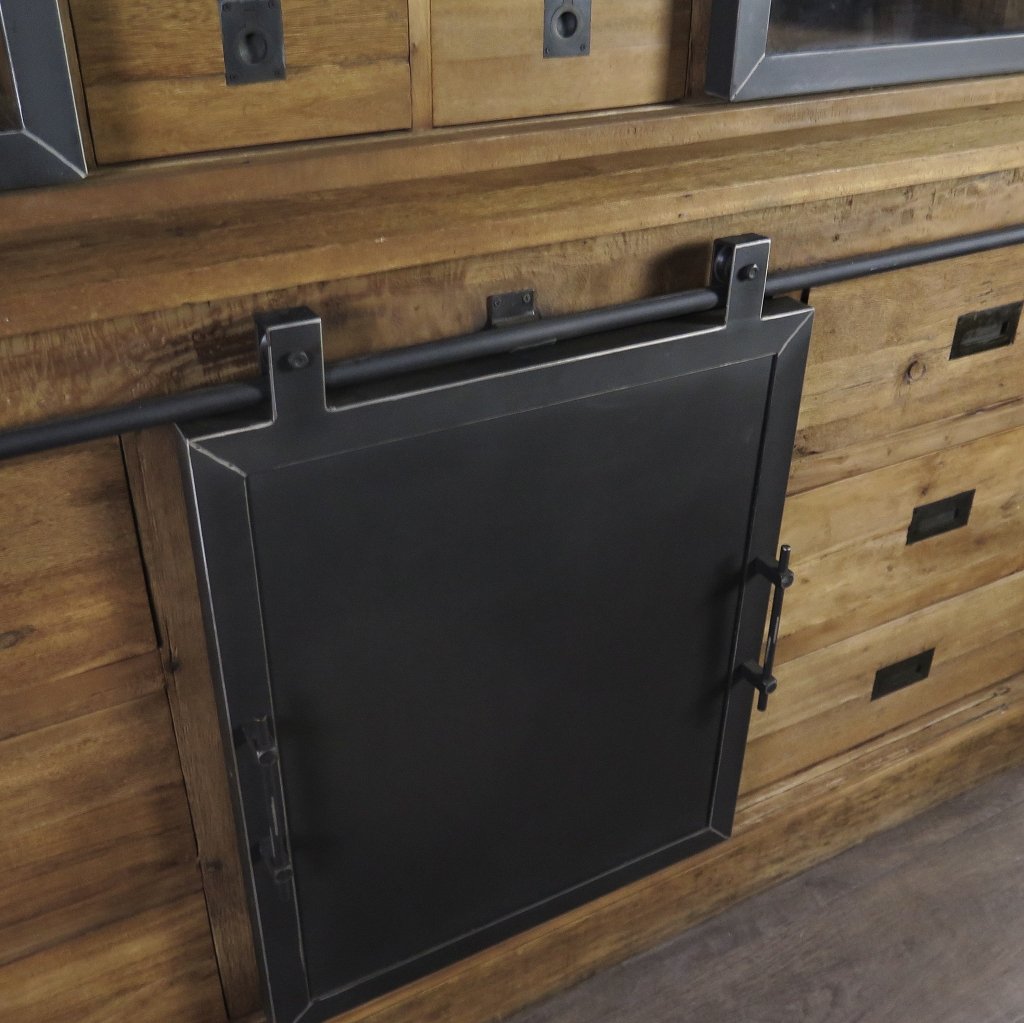 Vitrine Bücherschrank Teakholz 1,92 m