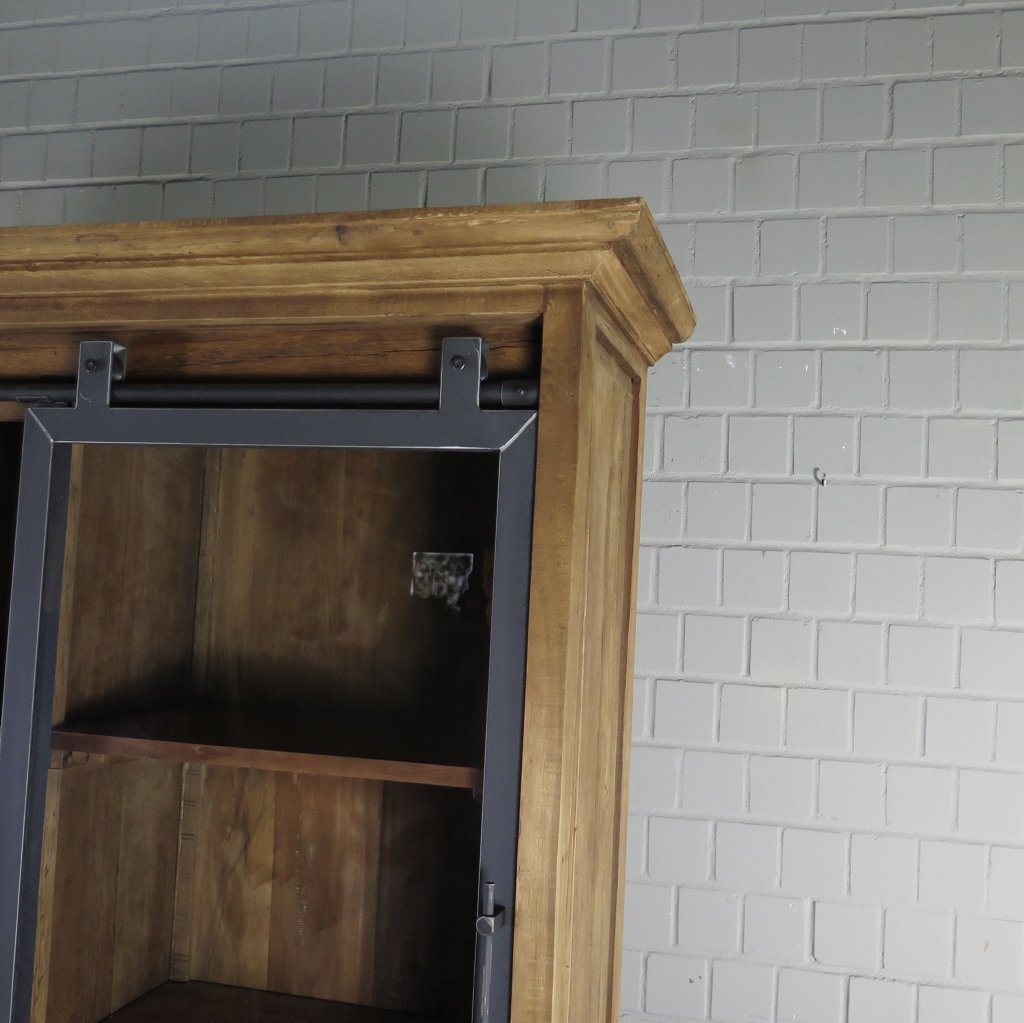 Vitrine Bücherschrank Teakholz 1,92 m