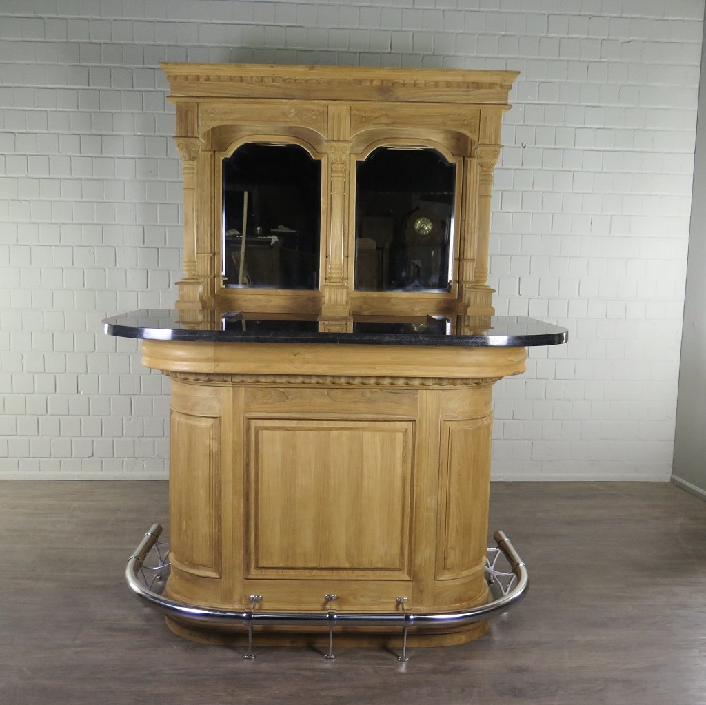 Englische Bar Theke Teakholz 1,65 m