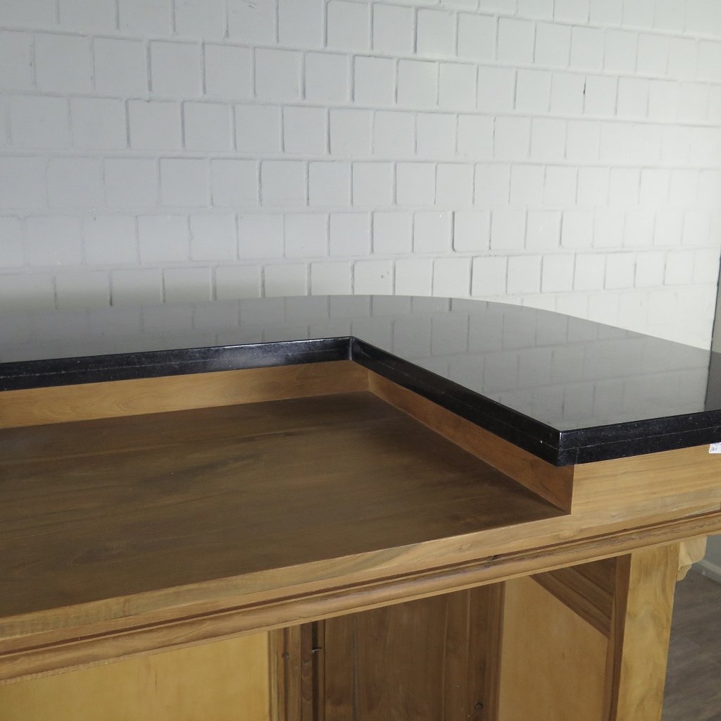 Englische Bar Theke Tresen Mahagoni 1,65 m