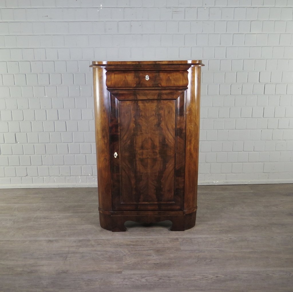 Eckschrank Biedermeier 1850 Mahagoni