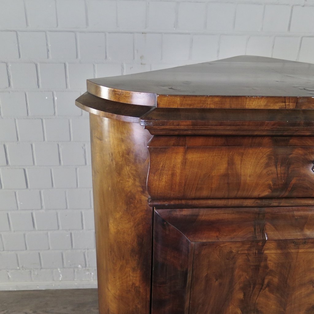 Eckschrank Biedermeier 1850 Mahagoni