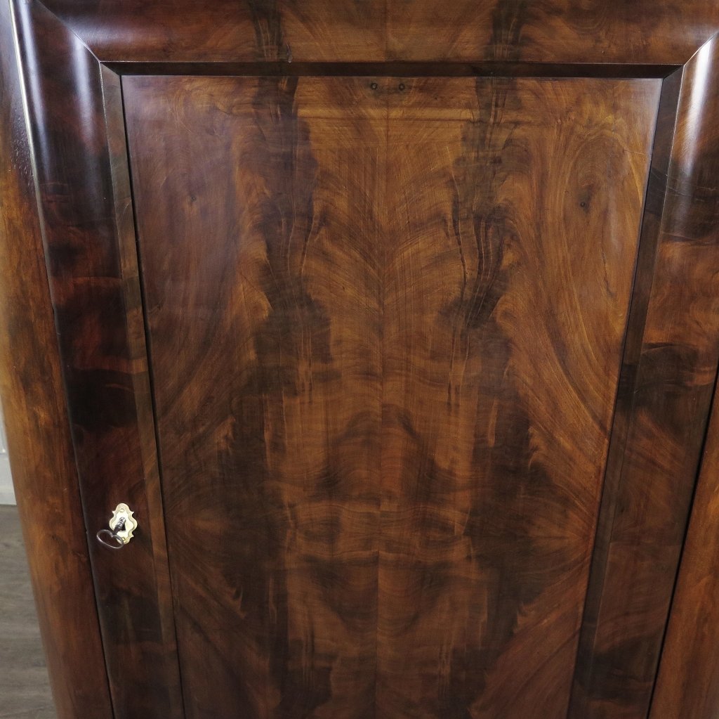 Eckschrank Biedermeier 1850 Mahagoni