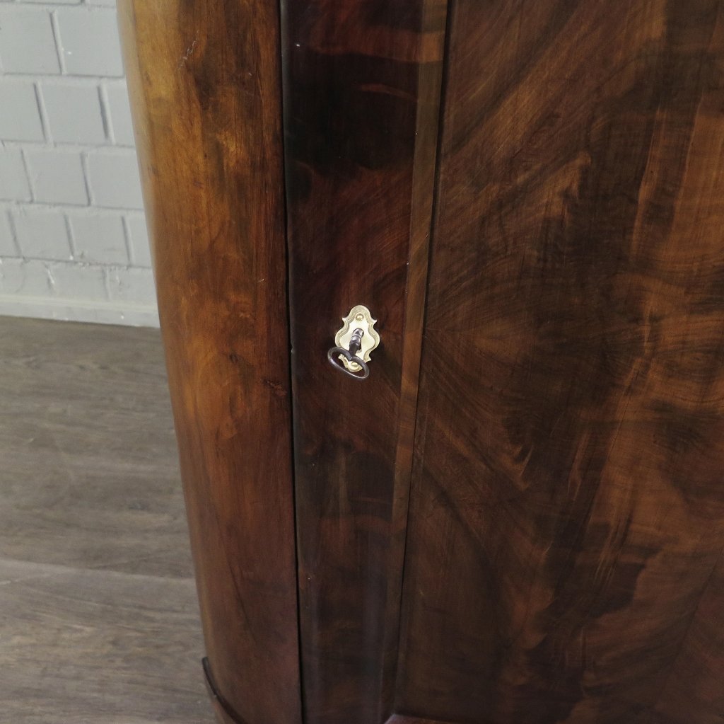 Eckschrank Biedermeier 1850 Mahagoni