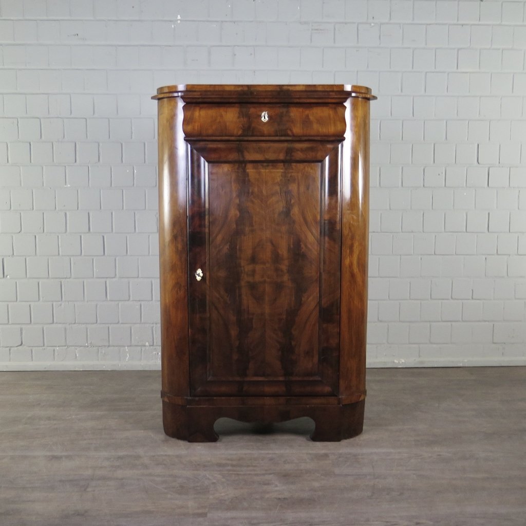 Eckschrank Biedermeier 1850 Mahagoni