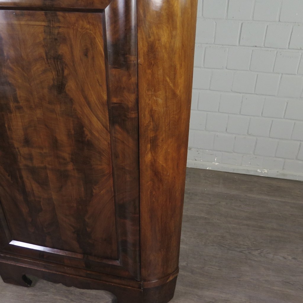 Eckschrank Biedermeier 1850 Mahagoni