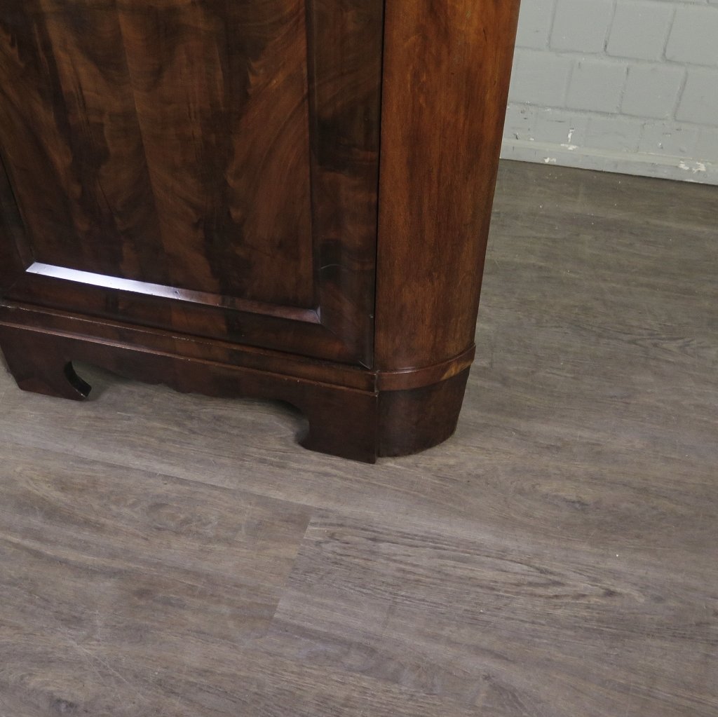Eckschrank Biedermeier 1850 Mahagoni