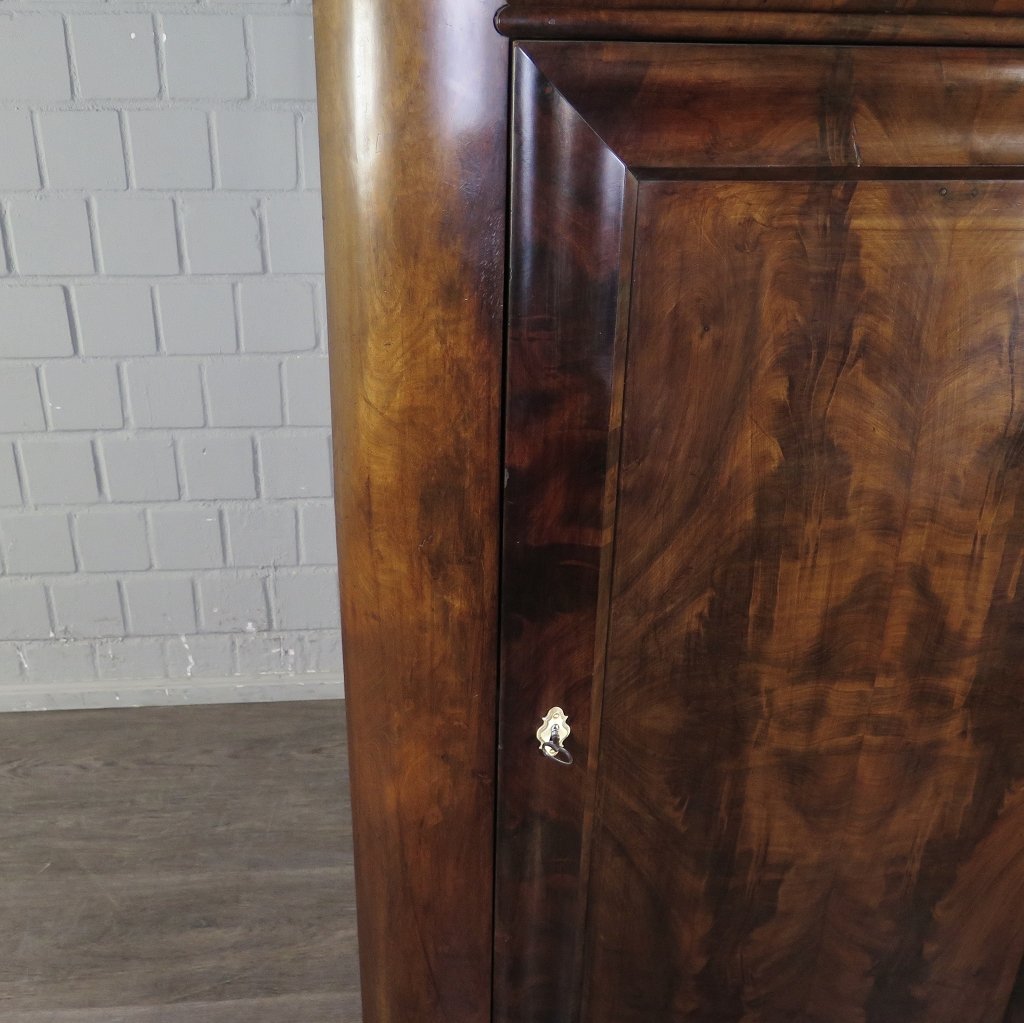 Eckschrank Biedermeier 1850 Mahagoni