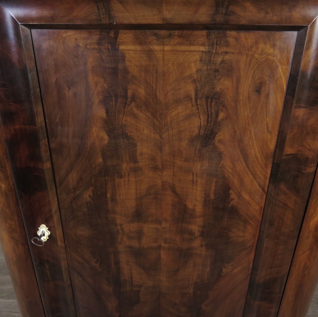 Eckschrank Biedermeier 1850 Mahagoni