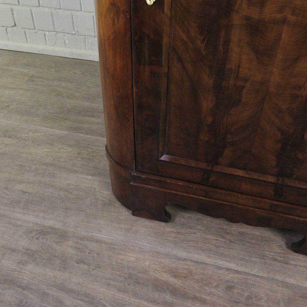 Eckschrank Biedermeier 1850 Mahagoni