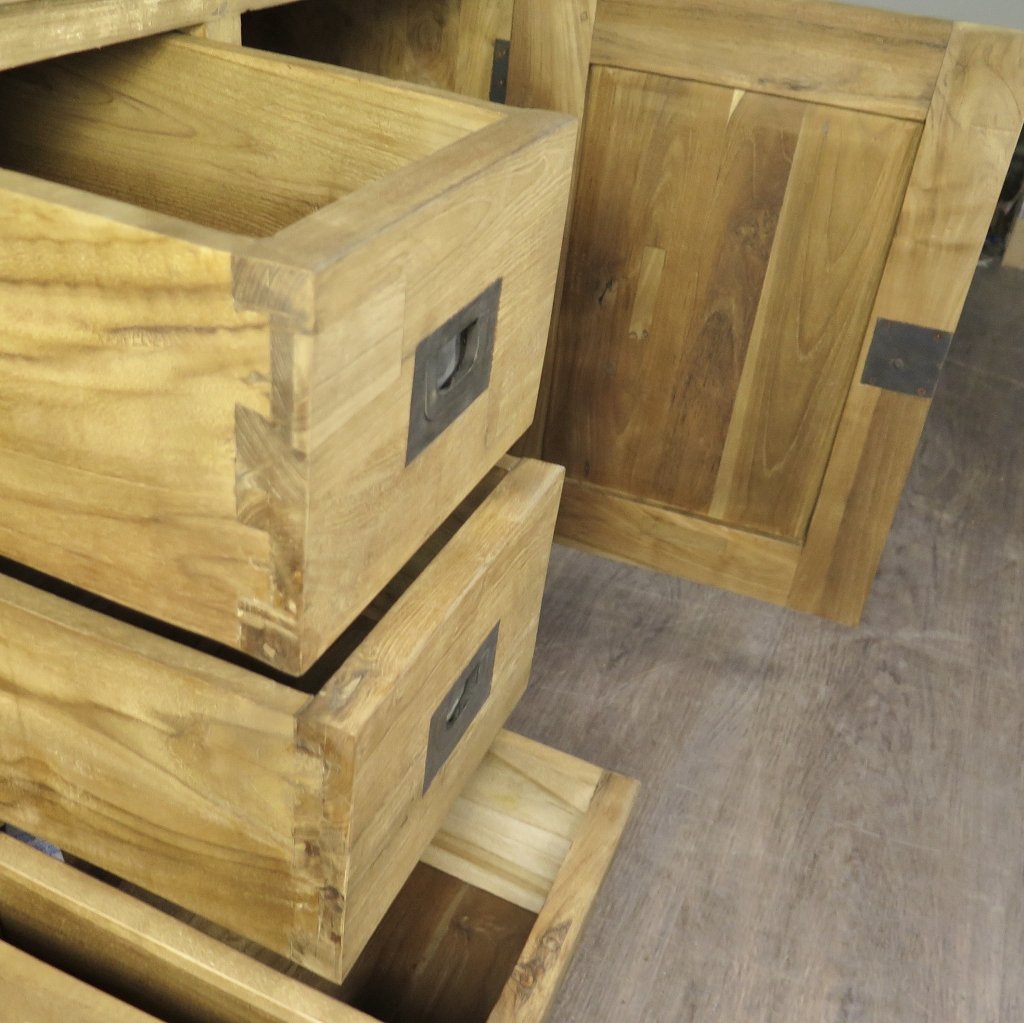 TV-Möbel Lowboard Sideboard Teakholz 2,15 m