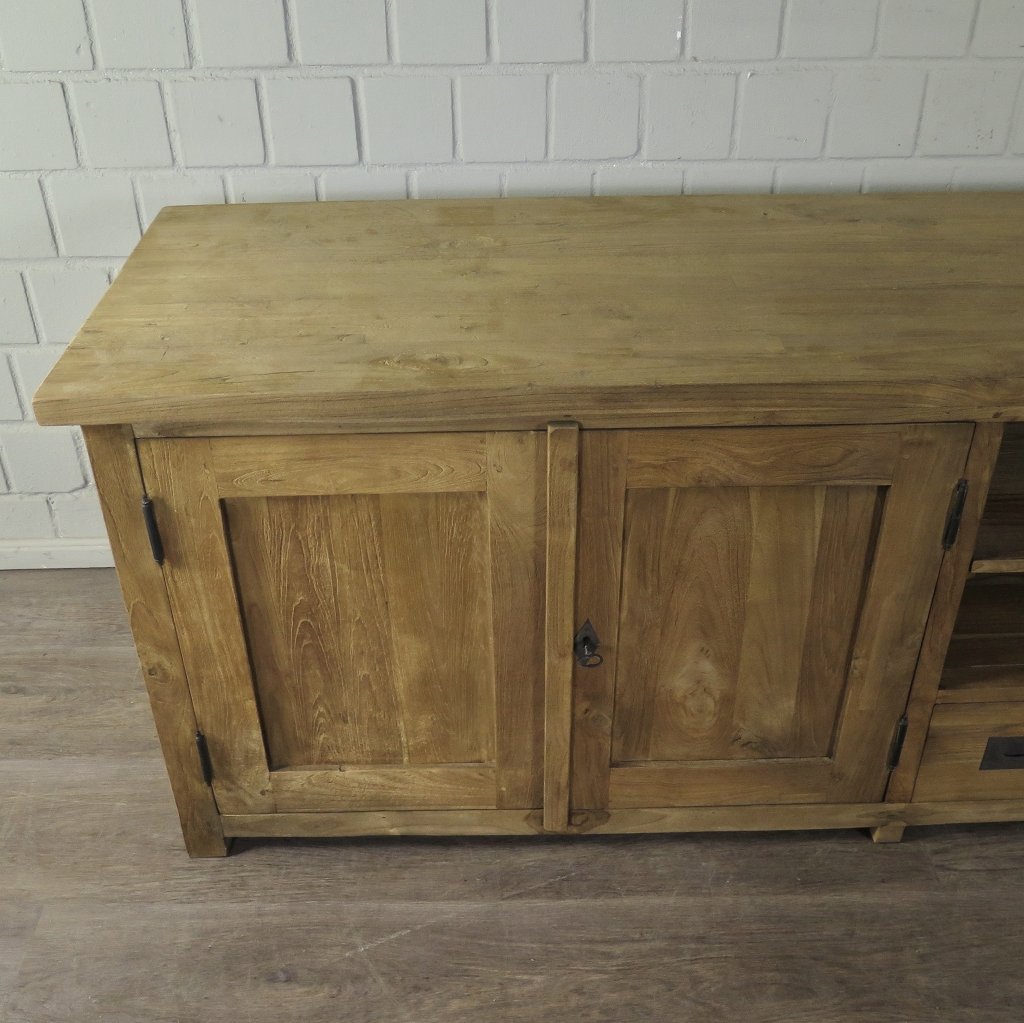 TV-Möbel Lowboard Sideboard Teakholz 2,15 m