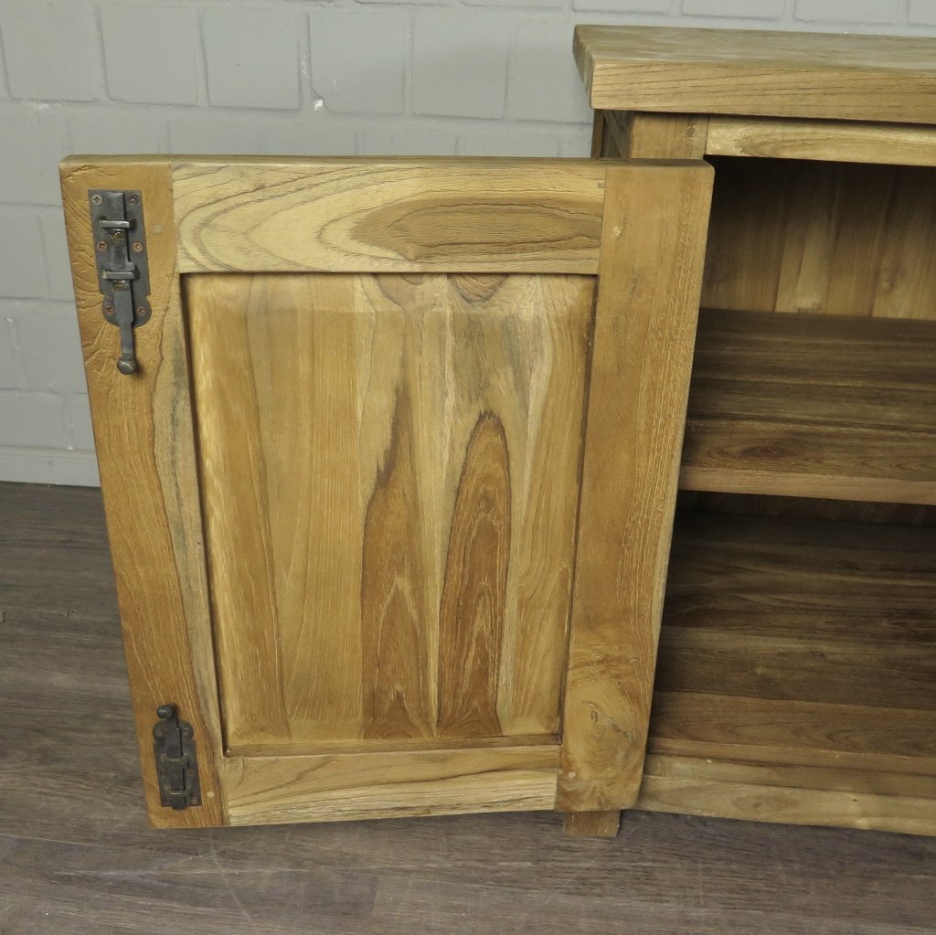 TV-Möbel Lowboard Sideboard Teakholz 2,15 m