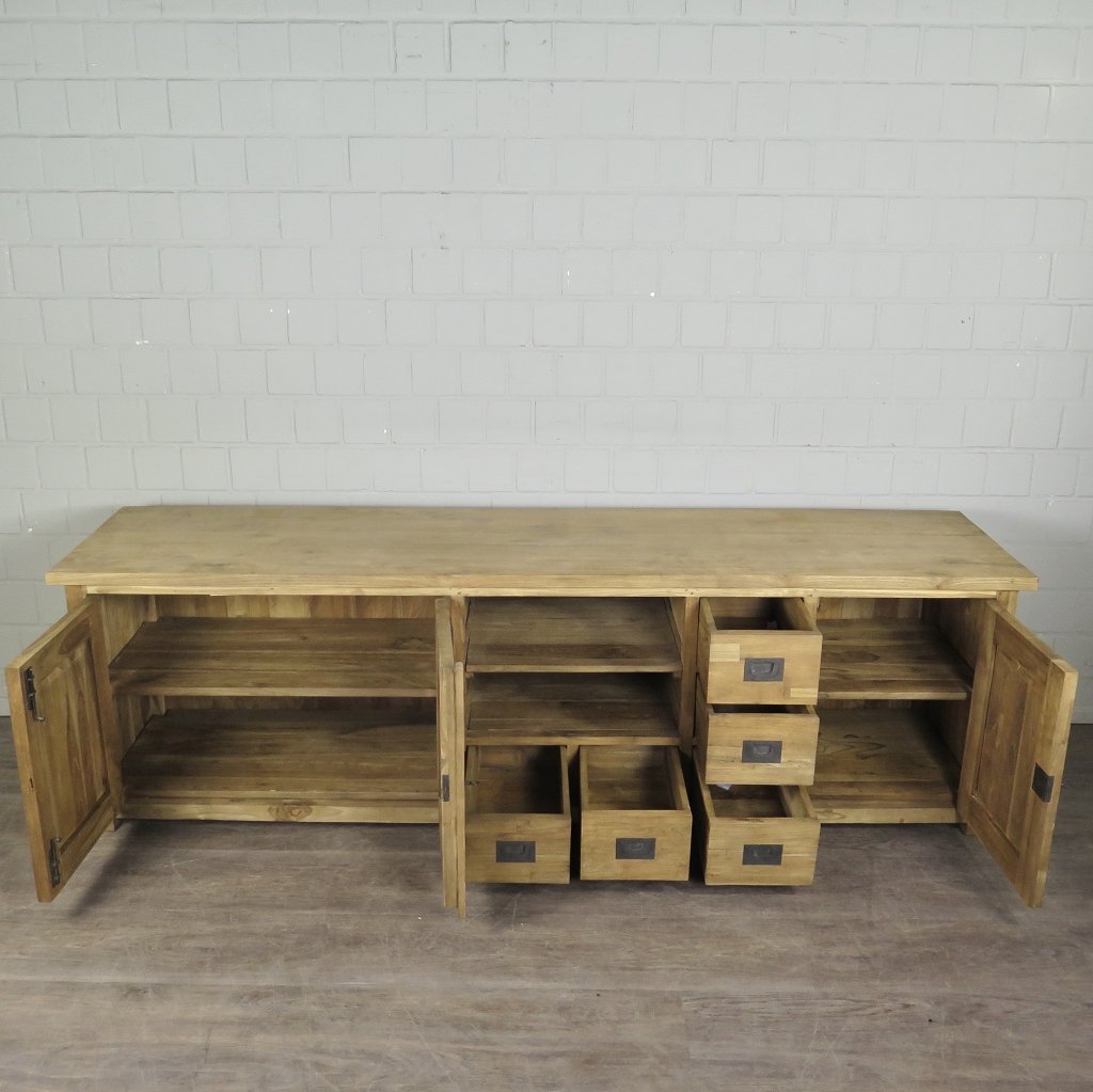 TV-Möbel Lowboard Sideboard Teakholz 2,15 m