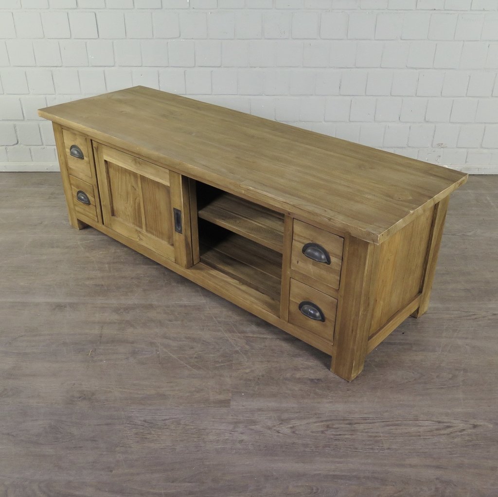 TV-Möbel Lowboard Sideboard Teakholz 1,50 m