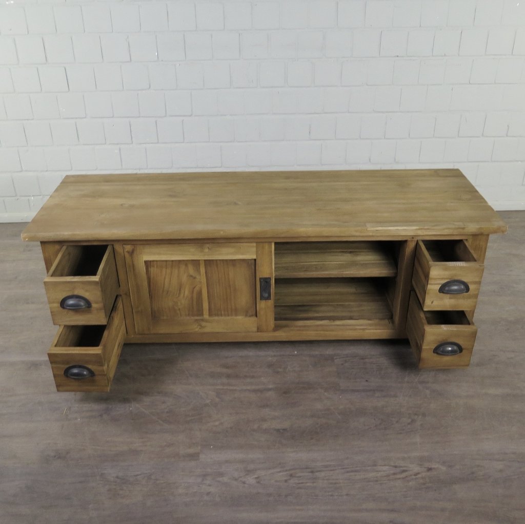 TV-Möbel Lowboard Sideboard Teakholz 1,50 m