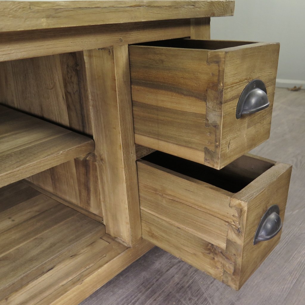 TV-Möbel Lowboard Sideboard Teakholz 1,50 m