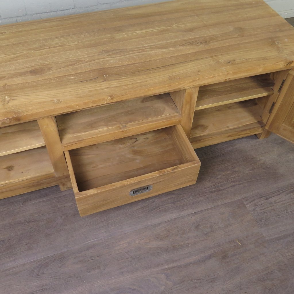 TV-Möbel Lowboard Sideboard Teakholz 1,48 m