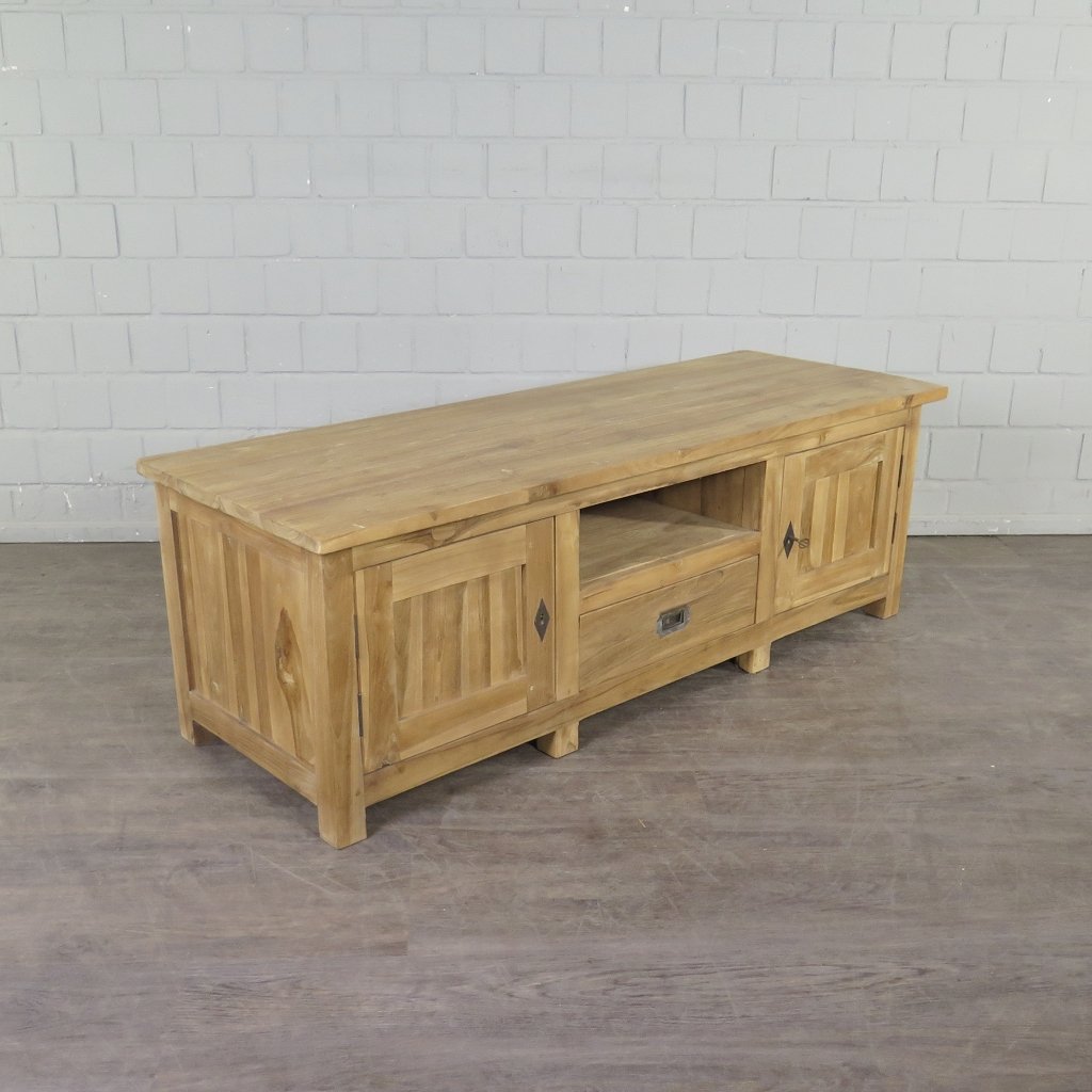 TV-Möbel Lowboard Sideboard Teakholz 1,48 m