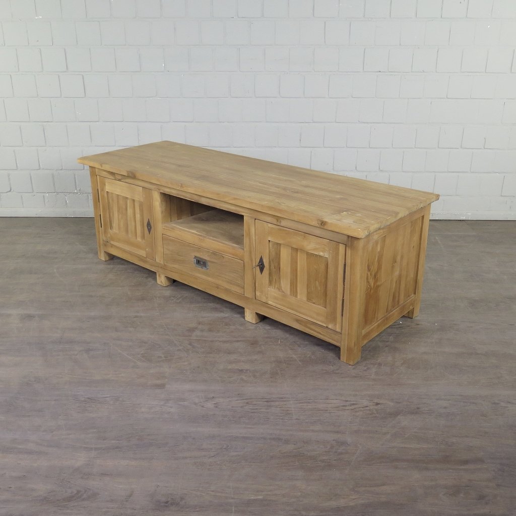 TV-Möbel Lowboard Sideboard Teakholz 1,48 m