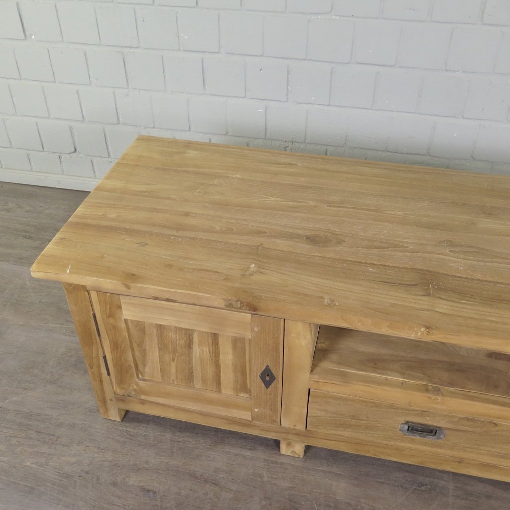 TV-Möbel Lowboard Sideboard Teakholz 1,48 m