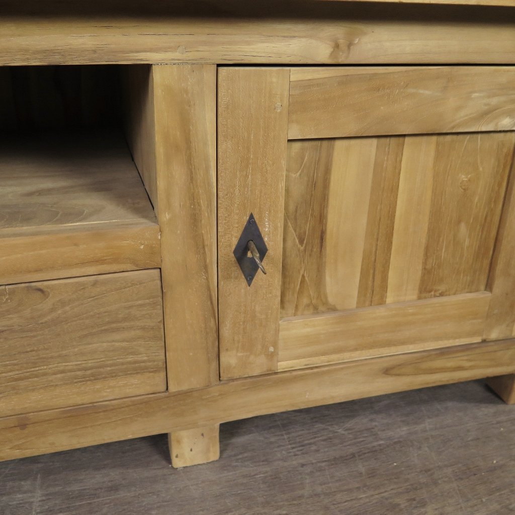 TV-Möbel Lowboard Sideboard Teakholz 1,48 m