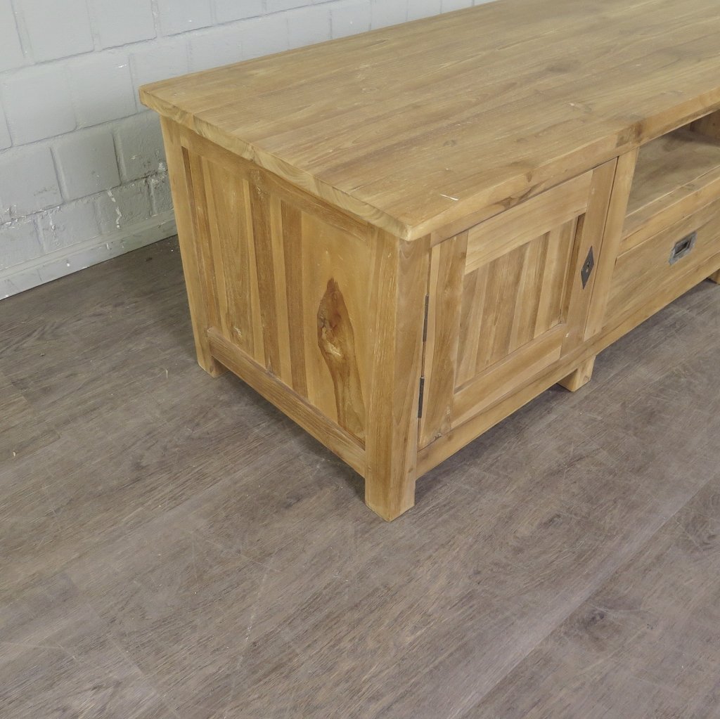 TV-Möbel Lowboard Sideboard Teakholz 1,48 m