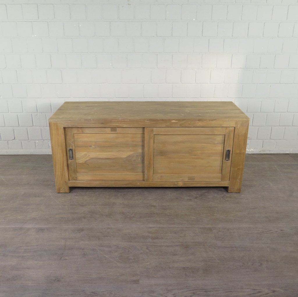 TV-Möbel Lowboard Sideboard Teakholz 1,35 m