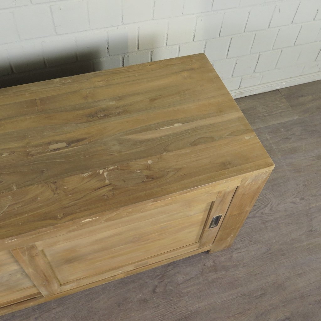 TV-Möbel Lowboard Sideboard Teakholz 1,35 m
