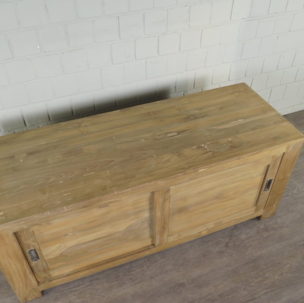 TV-Möbel Lowboard Sideboard Teakholz 1,35 m