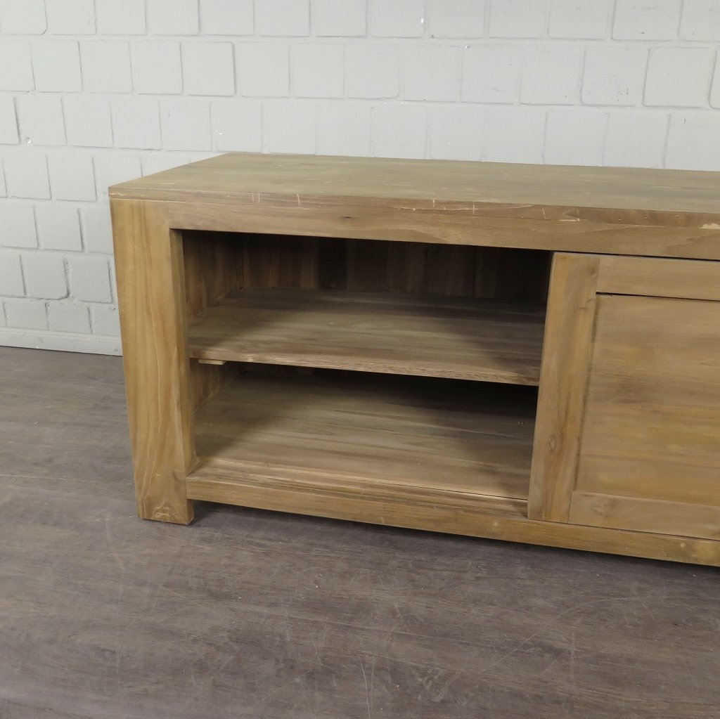 TV-Möbel Lowboard Sideboard Teakholz 1,35 m