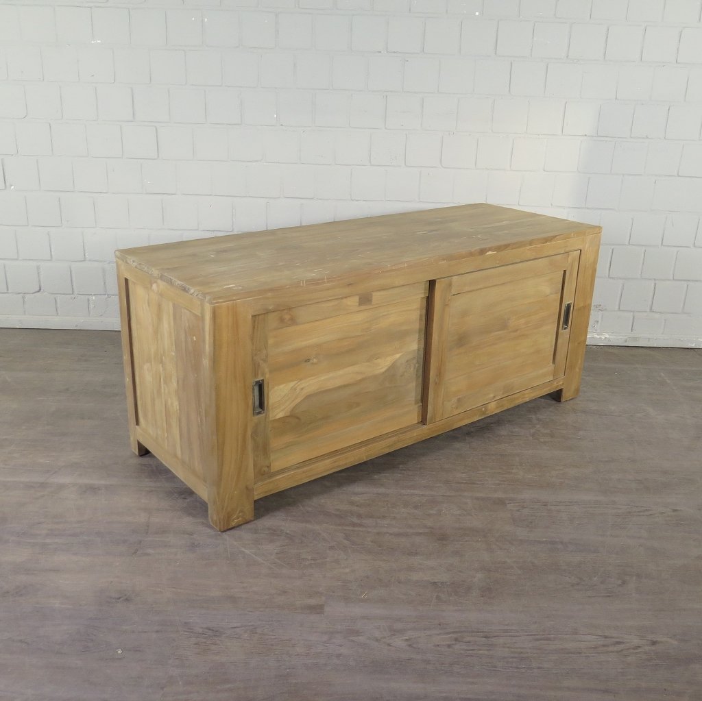 TV-Möbel Lowboard Sideboard Teakholz 1,35 m