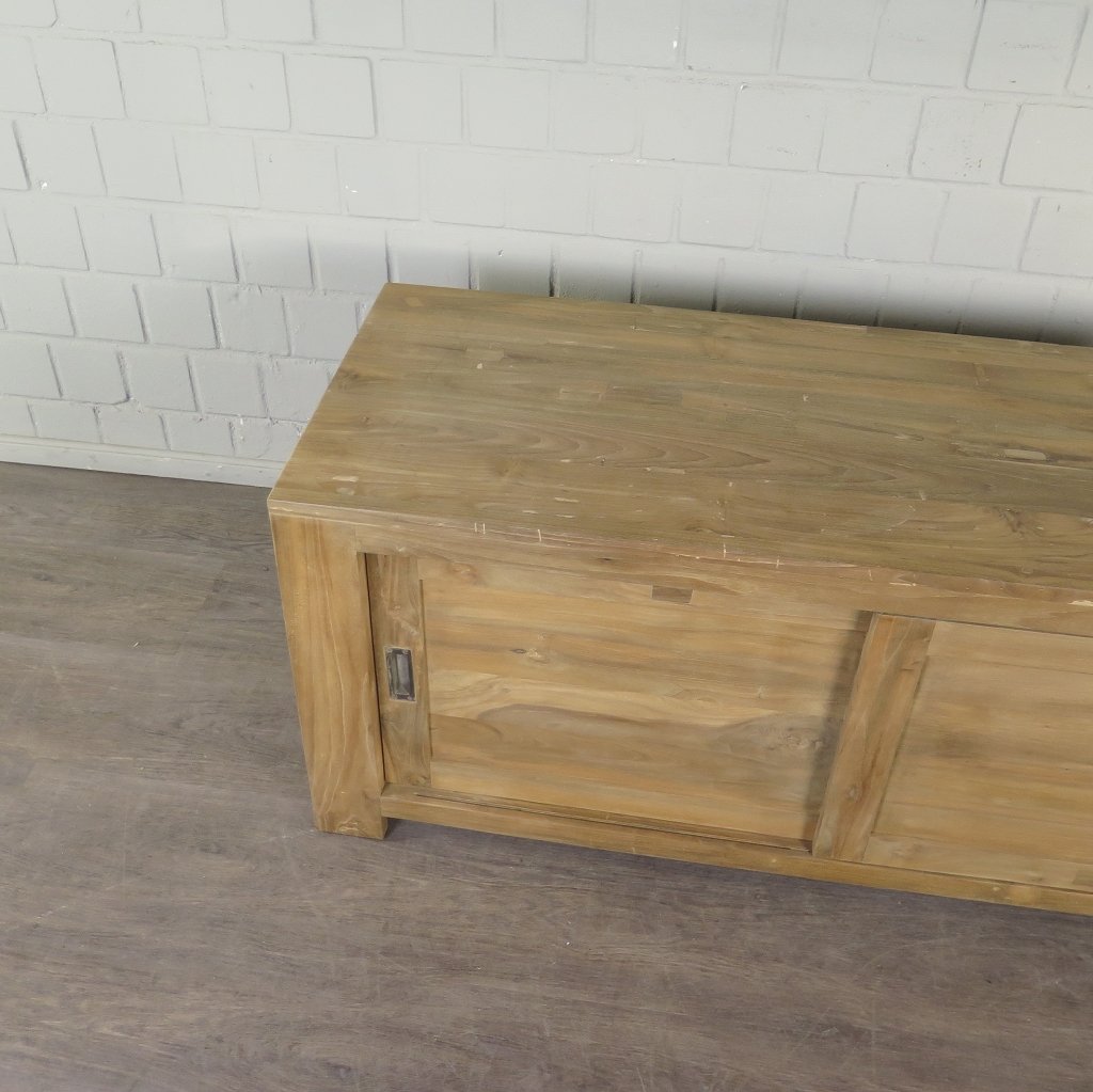 TV-Möbel Lowboard Sideboard Teakholz 1,35 m