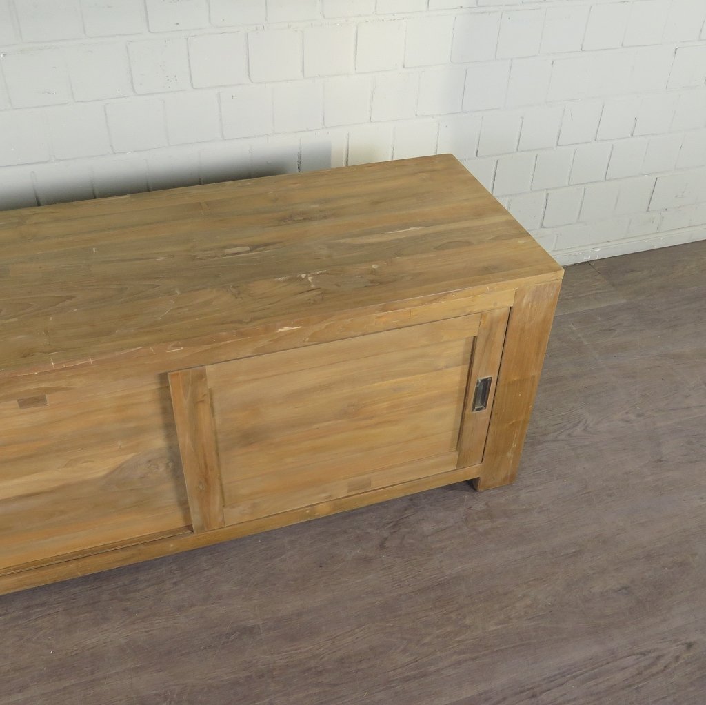 TV-Möbel Lowboard Sideboard Teakholz 1,35 m