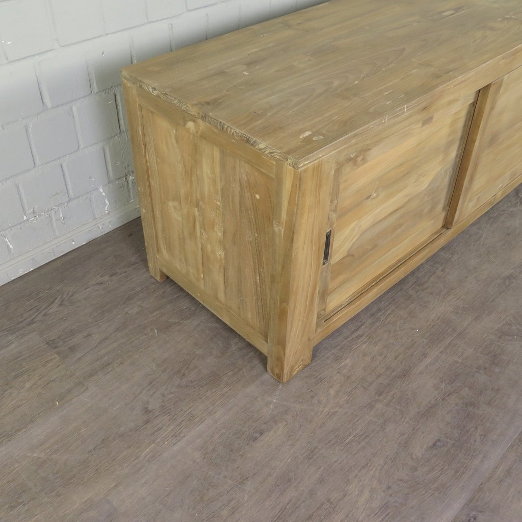 TV-Möbel Lowboard Sideboard Teakholz 1,35 m
