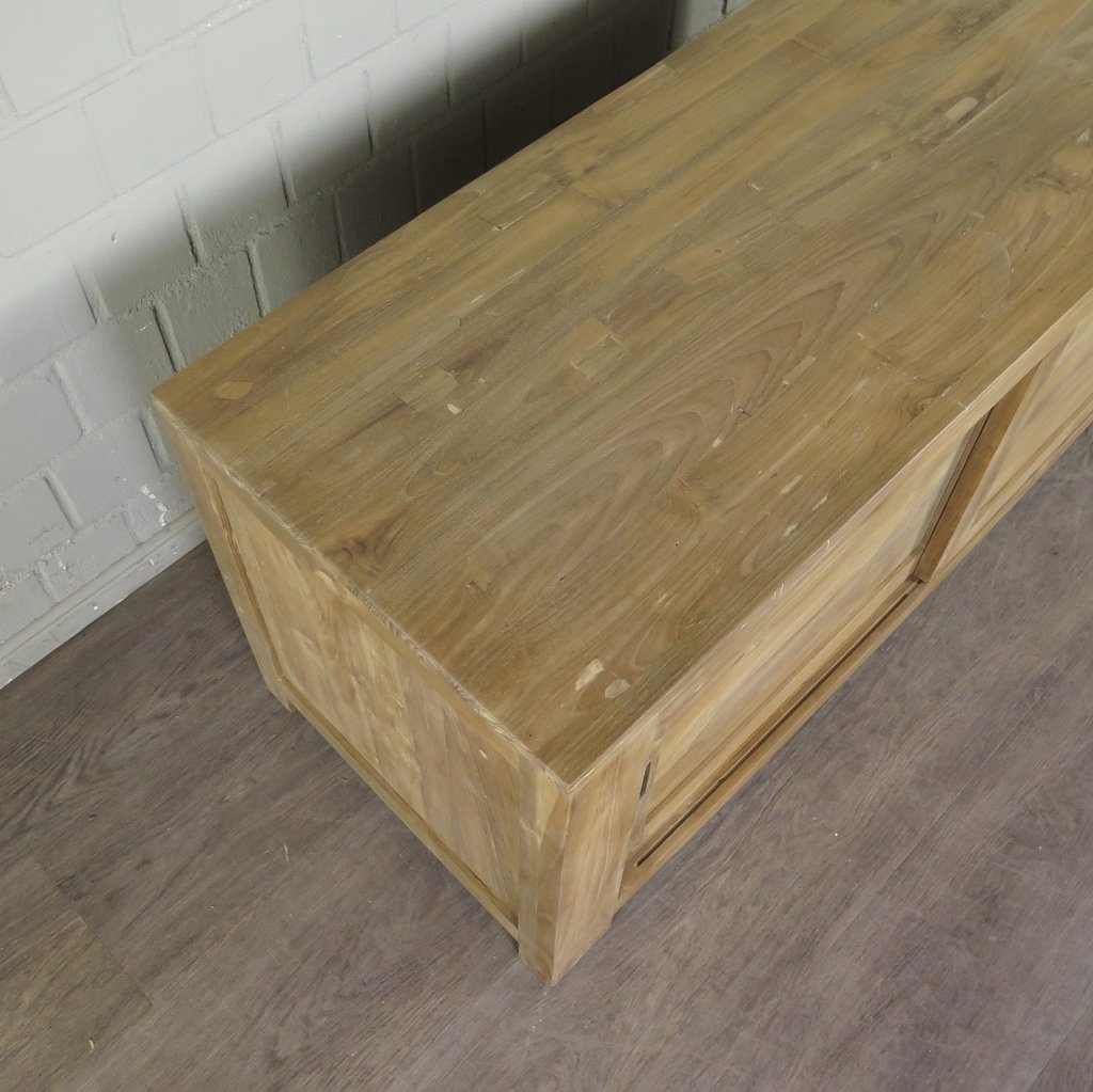 TV-Möbel Lowboard Sideboard Teakholz 1,35 m
