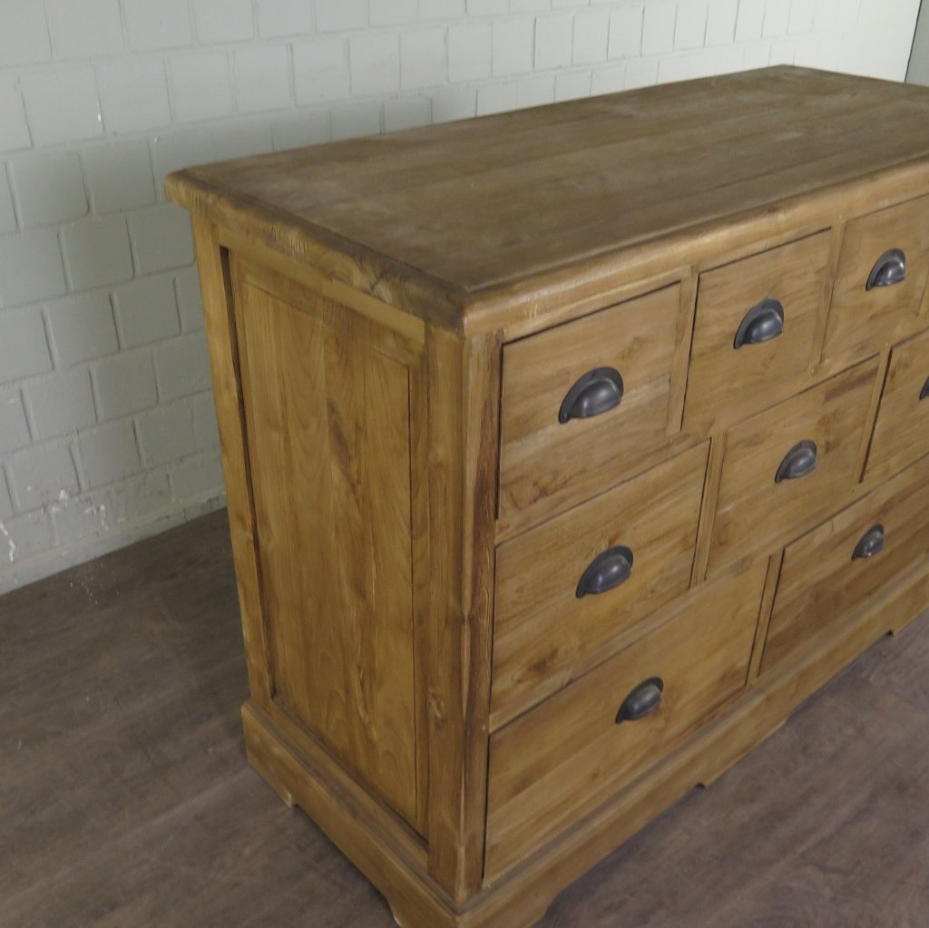 Apothekerschrank Kommode Teakholz 1,20 m