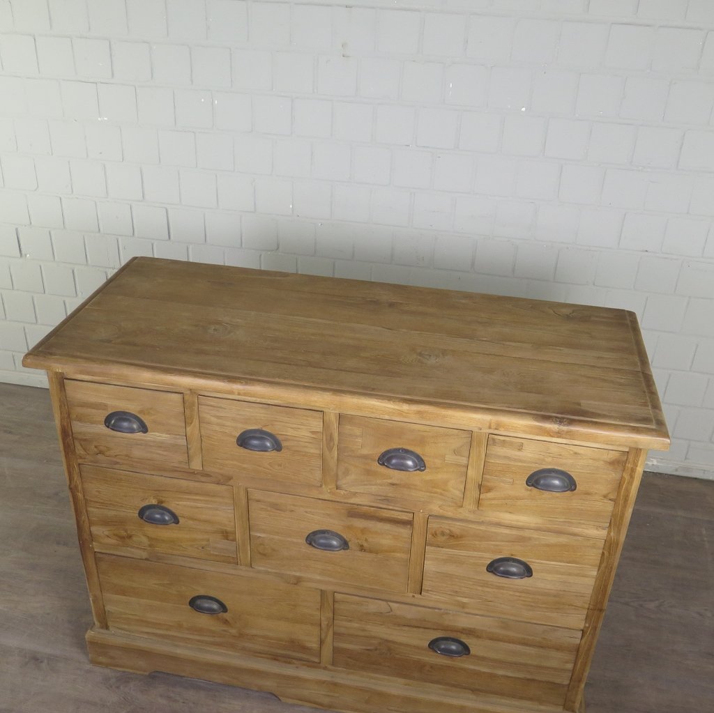 Apothekerschrank Kommode Teakholz 1,20 m