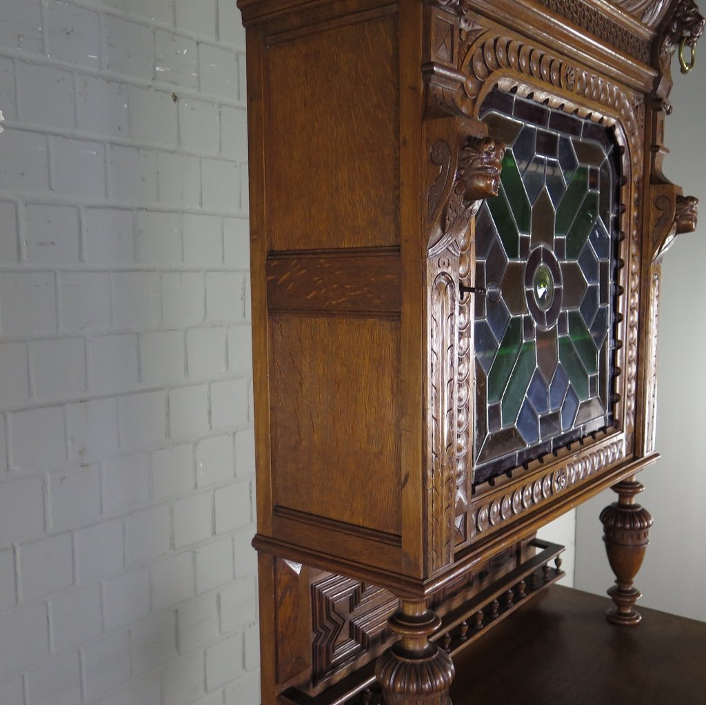 Buffetschrank Schrank Gründerzeit 1880 Eiche