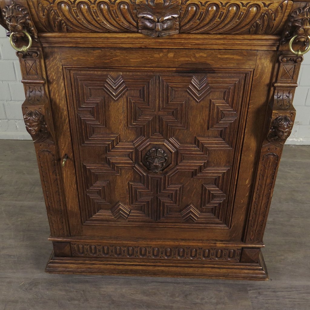 Buffetschrank Schrank Gründerzeit 1880 Eiche