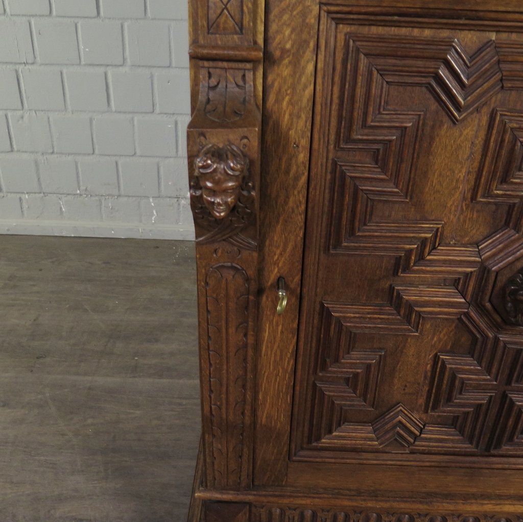 Buffetschrank Schrank Gründerzeit 1880 Eiche