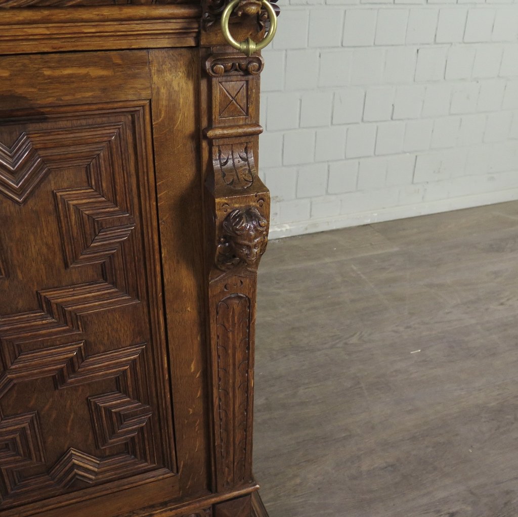Buffetschrank Schrank Gründerzeit 1880 Eiche