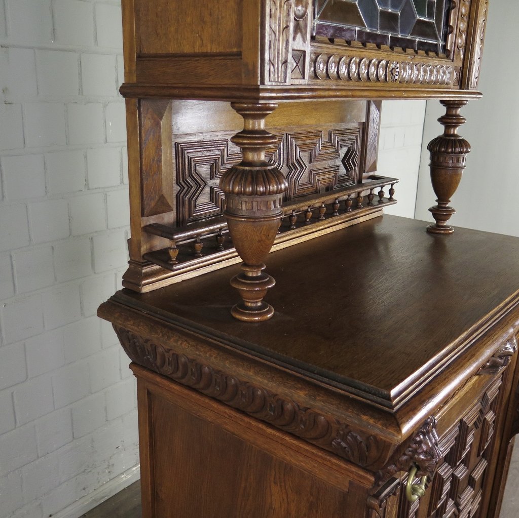 Buffetschrank Schrank Gründerzeit 1880 Eiche