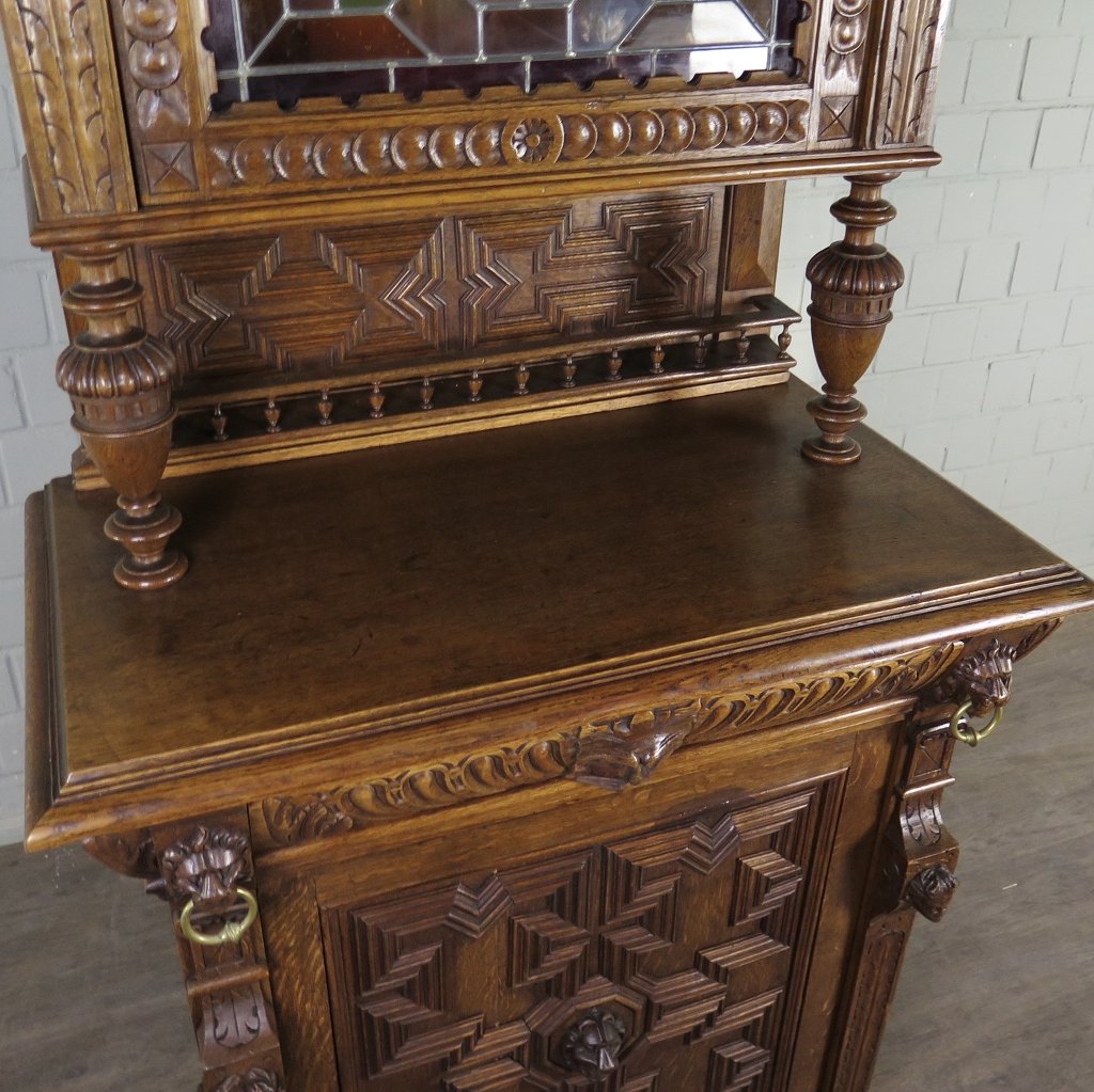 Buffetschrank Schrank Gründerzeit 1880 Eiche