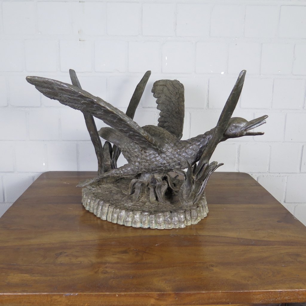 Wasserspeier Gans Bronze 0,40 m
