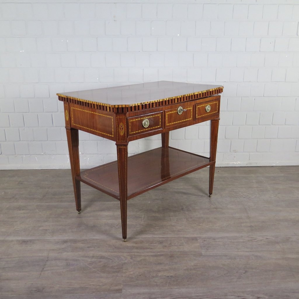 Klapptisch Mini-Sekretär Empire 1810 Mahagoni