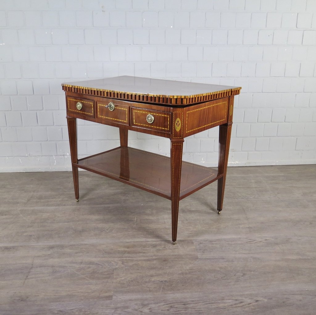 Klapptisch Mini-Sekretär Empire 1810 Mahagoni