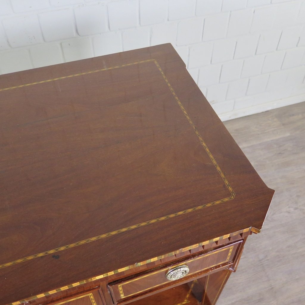 Klapptisch Mini-Sekretär Empire 1810 Mahagoni