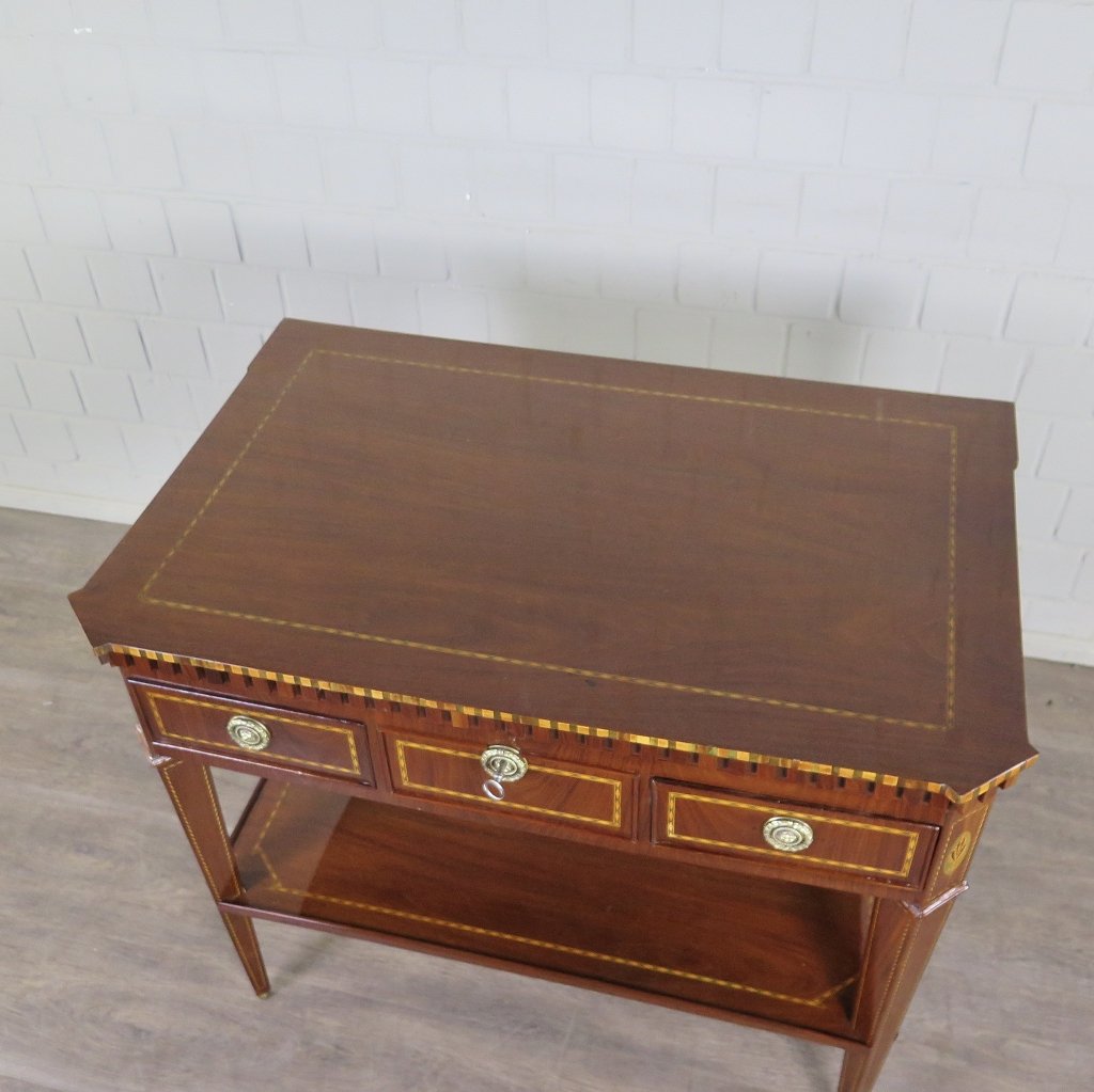 Klapptisch Mini-Sekretär Empire 1810 Mahagoni